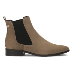 New Taupefarvede ruskindsslippers Dame Chelsea Boots