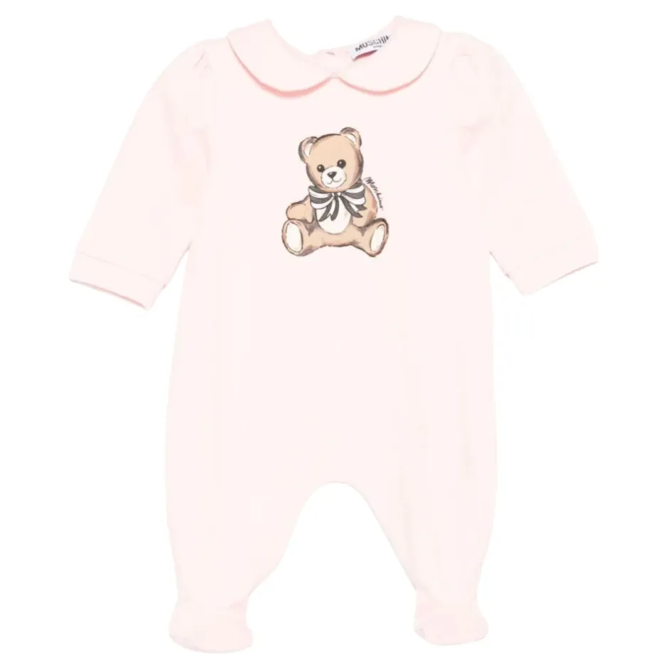 Outlet Teddy Bear Bomulds Plys Legedragt og Hagesmæk Sæt Børn Bodystocking & Sæt