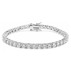 Tennis Bracelet with Silver Dame Smykker