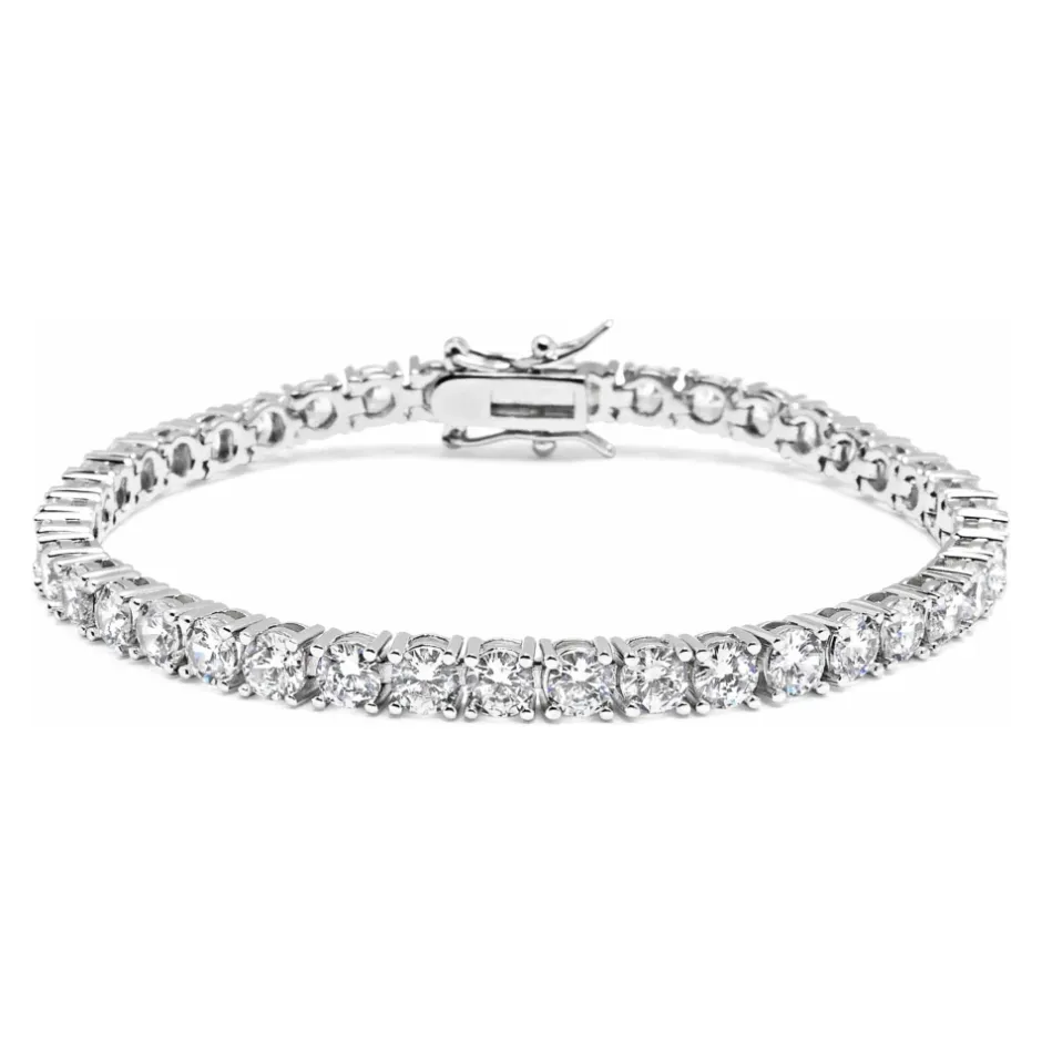 Tennis Bracelet with Silver Dame Smykker