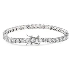 Tennis Bracelet with Silver Dame Smykker