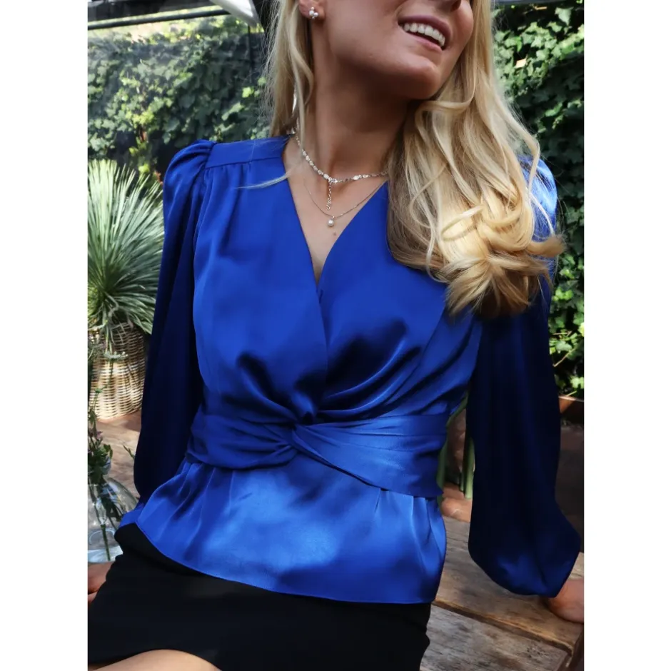 Clearance Tiki LS Twist Blouse Dame Bluser & Skjorter