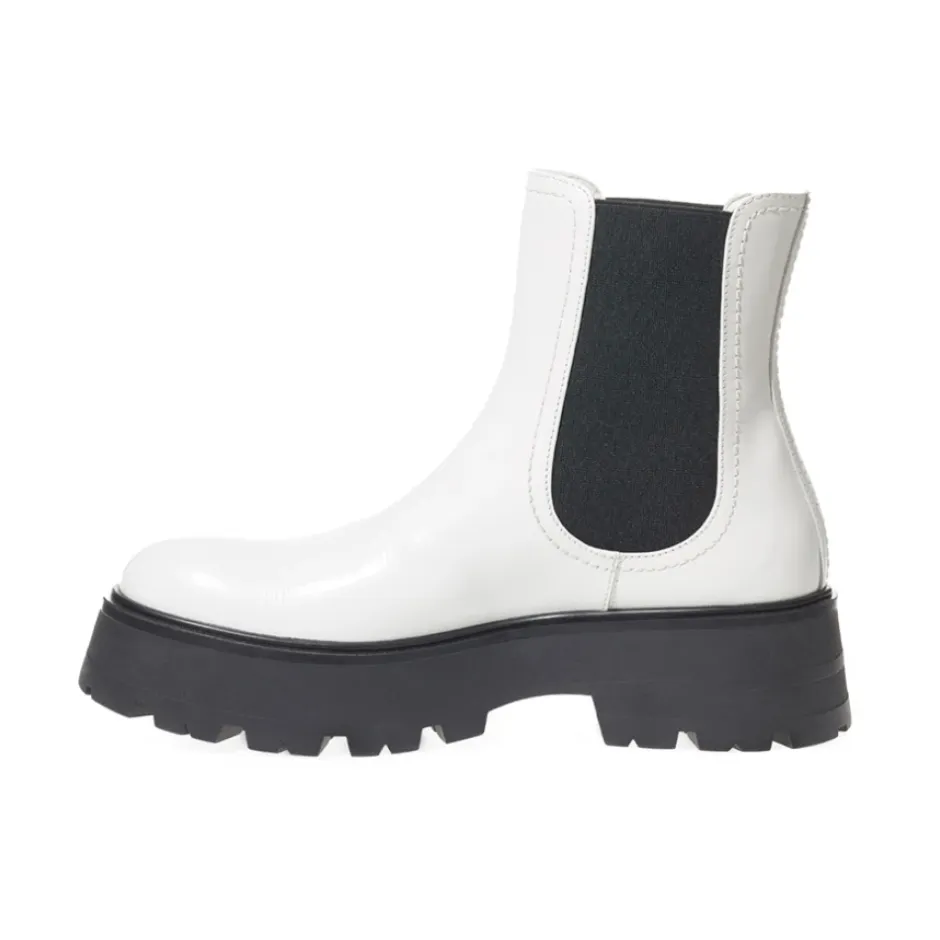 To-farvet Chelsea støvler børstet læder Dame Chelsea Boots