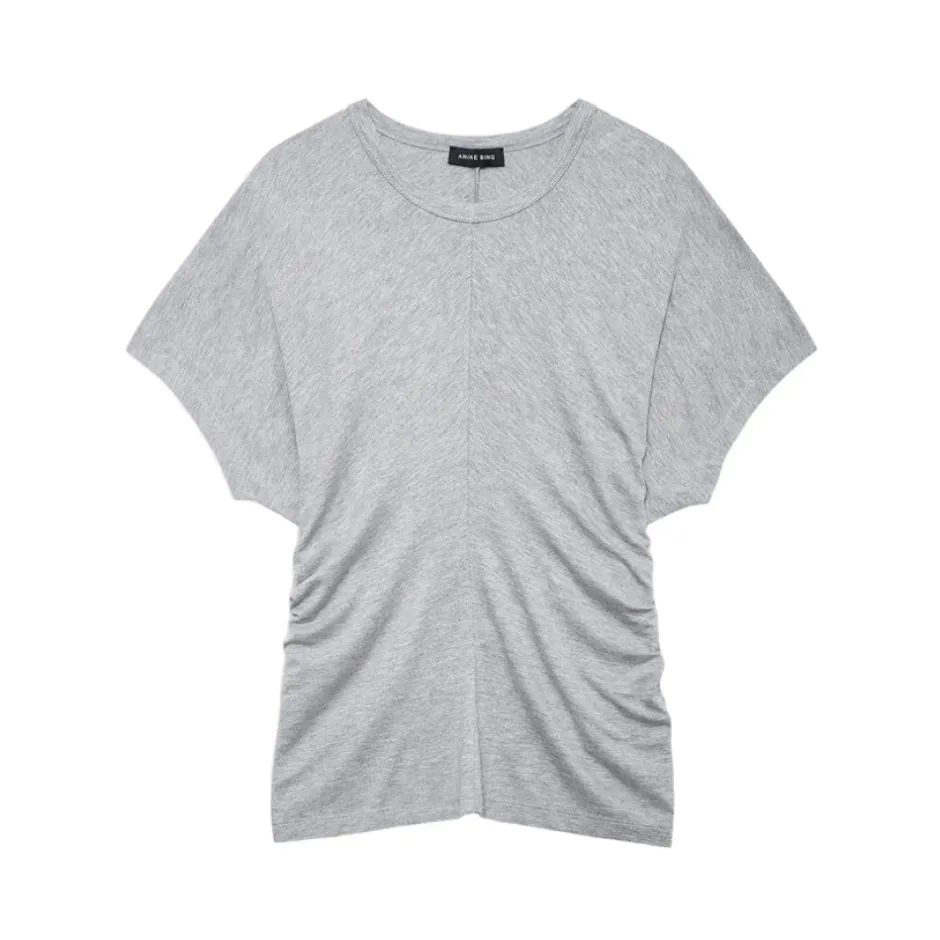 Sale T-shirt med rynket side Dame T-Shirts