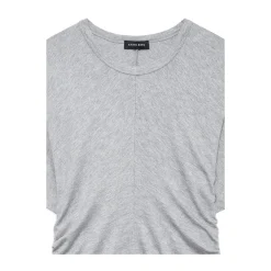Sale T-shirt med rynket side Dame T-Shirts