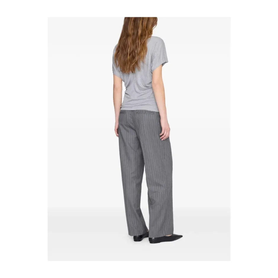 Sale T-shirt med rynket side Dame T-Shirts
