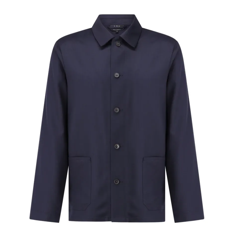 Best Uld Overshirt Straight Cut Letvægt Jakker