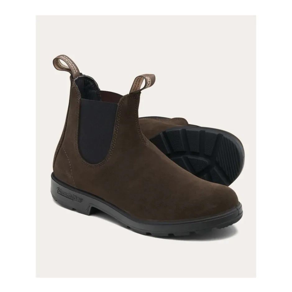 Clearance Vandafvisende Chelsea støvler i ruskind Chelsea Boots