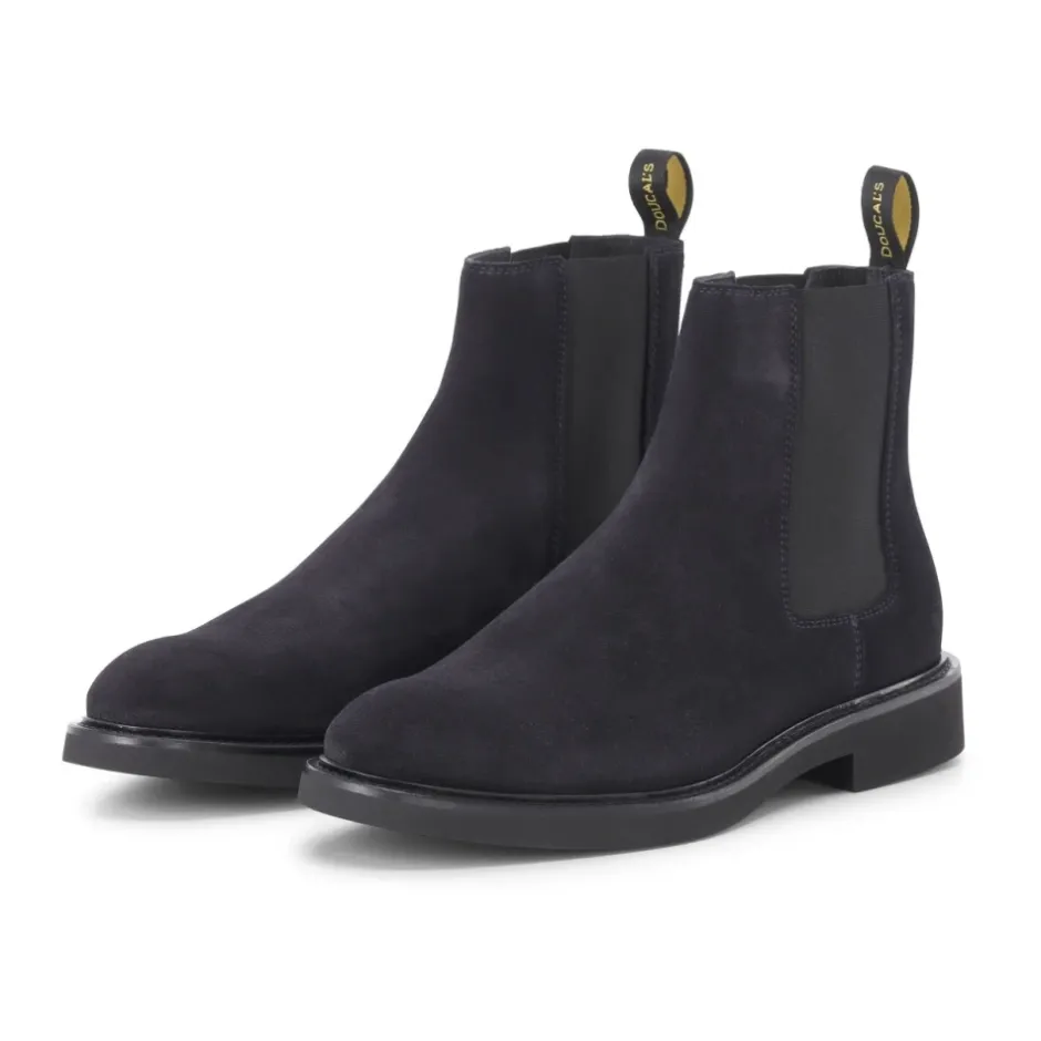 Discount Velour Læderstøvler Komfort Stil Chelsea Boots