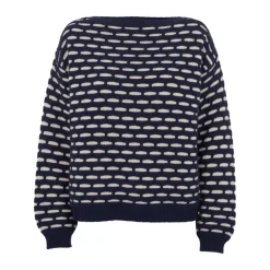 Discount Wava Sweater - Mørke Strik Dame Striktrøjer & Sweatere