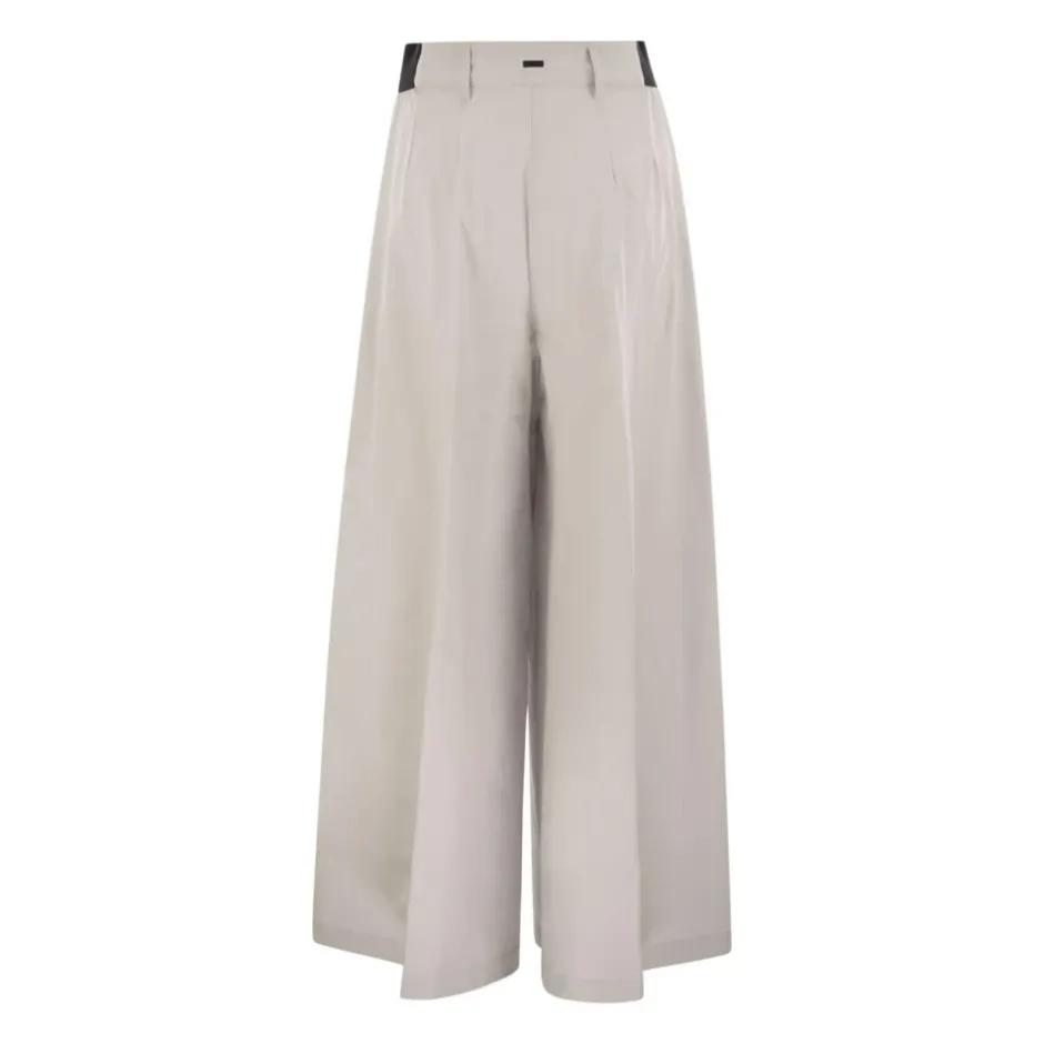 Best Wide Leg Plisserede Bukser Dame Bukser