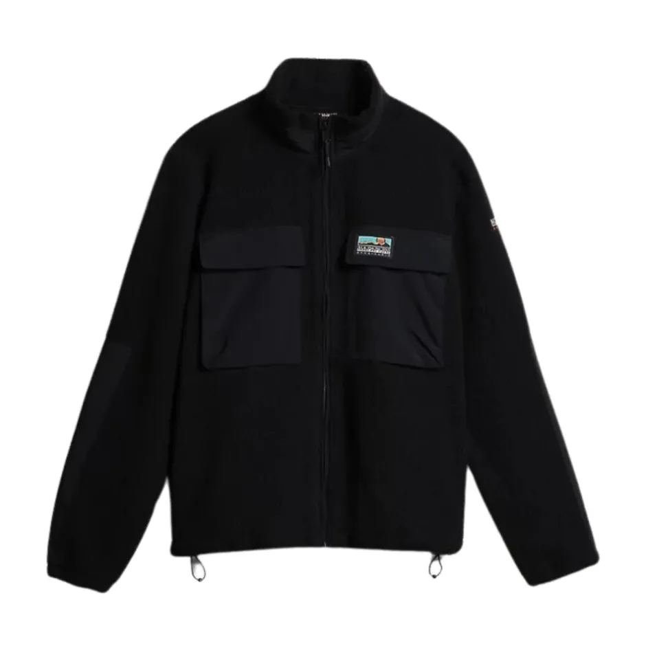 Outlet Zip-Up Fleece Jakke Streetwear Stil Fleece